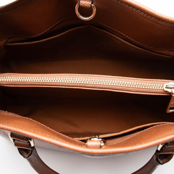 COACH F34607 Small Margot Carryall Satchel Brown Leather - Picture 6 of 8